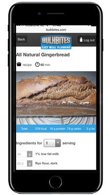 View your recipes on your mobile
