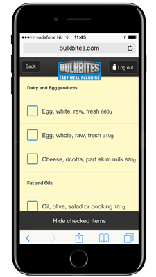 Go mobile and have your bodybuilding meal plan at hand, everywhere.